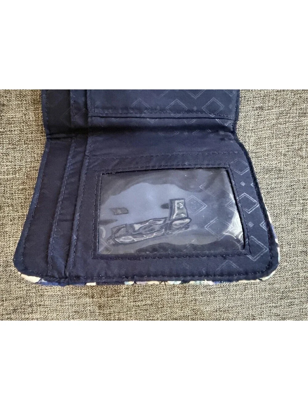 Vera Bradley RFID Mini Trifold Wallet In Lisbon Medallion